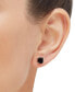 ფოტო #2 პროდუქტის Onyx Stud Earrings in 14k Gold