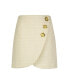 Фото #10 товара Women's Tweed Wrap Floral Buttons Detail Mini Skirt