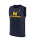 ფოტო #3 პროდუქტის Men's Navy Michigan Wolverines Primetime Legend Lock Up Performance Muscle Tank Top