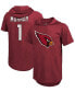 Фото #1 товара Men's Kyler Murray Heathered Cardinal Arizona Cardinals Name Number Tri-Blend Hoodie T-shirt