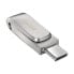 Фото #8 товара USB флеш-накопитель SanDisk Ultra Dual Drive Luxe - 64 GB - USB Type-A / USB Type-C - 3.2 Gen 1 (3.1 Gen 1) - 150 MB/s - Swivel - Stainless steel