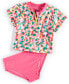 ფოტო #1 პროდუქტის Toddler & Little Girls Blurred Floral Rash Guard 2-Pc. Swimwear Set, Created for Macy's