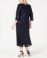 Plus Size Sequined Chiffon Dress and Jacket