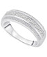 Фото #1 товара Diamond Three Row Band (1/2 ct. t.w.) in Platinum