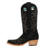 Фото #5 товара Corral Boots Suede Embroidery Square Toe Cowboy Womens Black Casual Boots A4476
