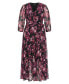 Plus Size Monique Print Maxi Dress