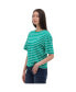 Фото #2 товара Women's Cassa Over Stripe Tee