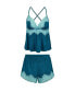 ფოტო #3 პროდუქტის Women's Lora Pajama Cami & Shorts Set