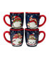 Фото #1 товара Holiday Magic Gnomes 4 Piece Mug Set