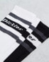 Dickies genola crew socks in white and black multi two pack