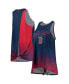 Фото #1 товара Women's Navy Boston Red Sox Gradient Tie-Back Racerback Tank Top