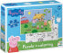 Dodo PUZZLE 2w1 ŚWINKA PEPPA 60 ELEMENTÓW DO UŁOŻENIA + KOLOROWANKA W JEDNYM