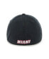 Фото #2 товара Men's Black Miami Heat Classic Franchise Fitted Hat