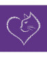 ფოტო #4 პროდუქტის Child Cat Heart - Girl's Word Art T-Shirt