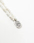 Classics 77 palm beaded pendant necklace in silver