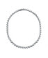 ფოტო #1 პროდუქტის Sterling Silver Clear Cubic Zirconia Accent Necklace