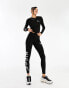 Фото #3 товара Nicce mara co-ord long sleeve top in black with sleeve print