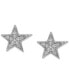 ფოტო #3 პროდუქტის Cubic Zirconia Star Stud Earrings in Sterling Silver, Created for Macy's