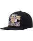 Фото #4 товара Men's Black Los Angeles Lakers Hardwood Classics SOUL Champions Era Diamond Snapback Hat