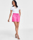 ფოტო #1 პროდუქტის Women's Linen High-Rise Drawstring Shorts, Created for Macy's