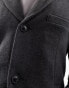 Only & Sons wool mix overcoat in grey M - фото #4