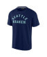 Фото #2 товара Men's and Women's Deep Sea Blue Seattle Kraken Super Soft Short Sleeve T-shirt
