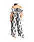 ფოტო #4 პროდუქტის Plus Size Peta Print Jumpsuit