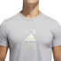 Фото #3 товара Adidas Men's Emblem Coded Graphic Tee Grey Heather DV2111