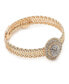 ფოტო #1 პროდუქტის Women's Gold Circular Ripple Bracelet