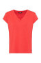 ფოტო #2 პროდუქტის Women's Cap Sleeve Solid T-Shirt