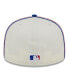 ფოტო #3 პროდუქტის Men's Cream, Royal Chicago Cubs Chrome Sutash 59FIFTY Fitted Hat