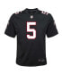 ფოტო #2 პროდუქტის Big Boys Drake London Black Atlanta Falcons Game Jersey