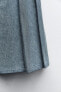 Фото #8 товара Джинсовая юбка со складками ZARA