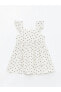 Фото #2 товара Standart Kalıp Poplin Kumaş Kız Bebek Elbise