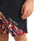 Men's Heritage Diagonal Full Elastic 8" Swim Trunks