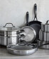 Фото #2 товара Venice Pro Noir Tri-Ply Stainless Steel Ceramic Nonstick 13-Piece Cookware Set