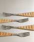 Rattan brunch fork (pack of 4)