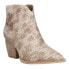 Фото #2 товара Vintage Havana Cassidy Snake Pointed Toe Zippered Booties Womens Beige Casual Bo