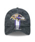 ფოტო #2 პროდუქტის Men's Black Baltimore Ravens 2024 Sideline 39THIRTY Flex Hat