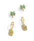 ფოტო #1 პროდუქტის Women's San Diego Padres 2-Pack Earrings Set