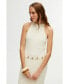 ფოტო #3 პროდუქტის Women's Ribbed Dress with Slits