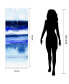 Фото #5 товара 'Shorebreak Abstract B' Frameless Free Floating Tempered Glass Panel Graphic Wall Art - 63" x 24''