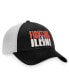 Фото #3 товара Men's Black, White Illinois Fighting Illini Stockpile Trucker Snapback Hat