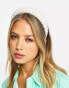 True Decadence pearl criss-cross headband