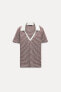 JACQUARD POLO T-SHIRT