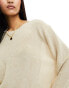 Mango lightweight lurex detail jumper in gold