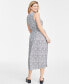 Фото #4 товара Women's Smocked Tank Midi Dress, Created for Macy's