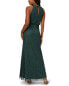 Фото #2 товара Adrianna Papell Beaded Halter Long Dress Women's 16