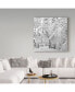 Фото #3 товара Incredi 'Winter Wonderland White' Canvas Art - 35" x 35"