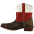 Фото #3 товара Roper Texas Flag Round Toe Cowboy Booties Womens Size 5 B Casual Boots 09-021-09